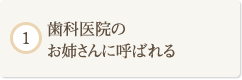 歯科医院のお姉さんに呼ばれる